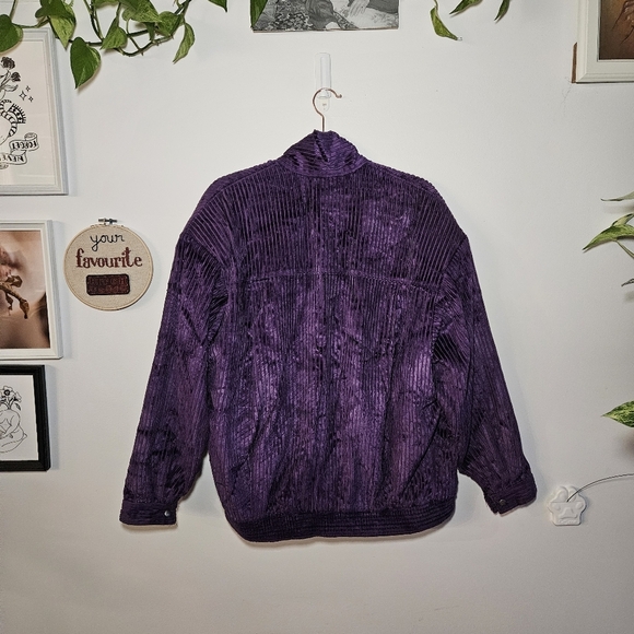 Vintage Purple Corduroy Jacket - Picture 5 of 10